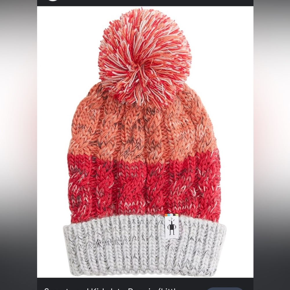 Smartwool kids Isto Beanie in Pomegranate